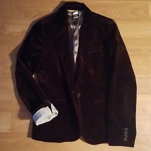 J.Crew brown velvet blazer